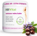 HillVital Varicose Veins对腿的治疗,天然Varicose Vein Cream和蜘蛛Vein对腿和其他身体部位的治疗,Premium Horse Chestnut Cream对Puffed Veins的治疗,注入14种草药