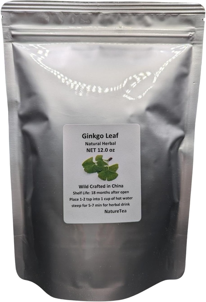 Ginkgo Leaf - Premium Ginkgo Biloba Loose Leaf 100%来自自然(12 oz)