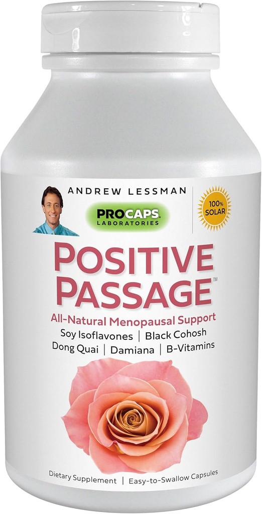 Andrew Lessman正传180 Capsules - 自然经期支持和平衡女性荷尔蒙水平,与索伊·伊索夫拉沃内斯,黑科霍什,东奎,达米安娜. 无附加