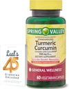 Spring Valley Turmeric Crucumin 补充药盒,配有 Lual 的 45 个糖尿病解码器 QQ 复合药盒,配有 CurcuWin QQ 饮食补充药 550 mg, 60 capsules