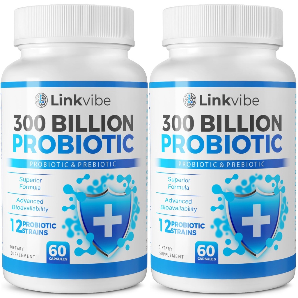 Probiotic 300亿 CMU - 12 Strains 带有有机先生素用于消化和古特, Imune, Bloating Health - 妇女和男子的亲生药物 - 每日免费奶制品, 车架稳定 - 120个计数