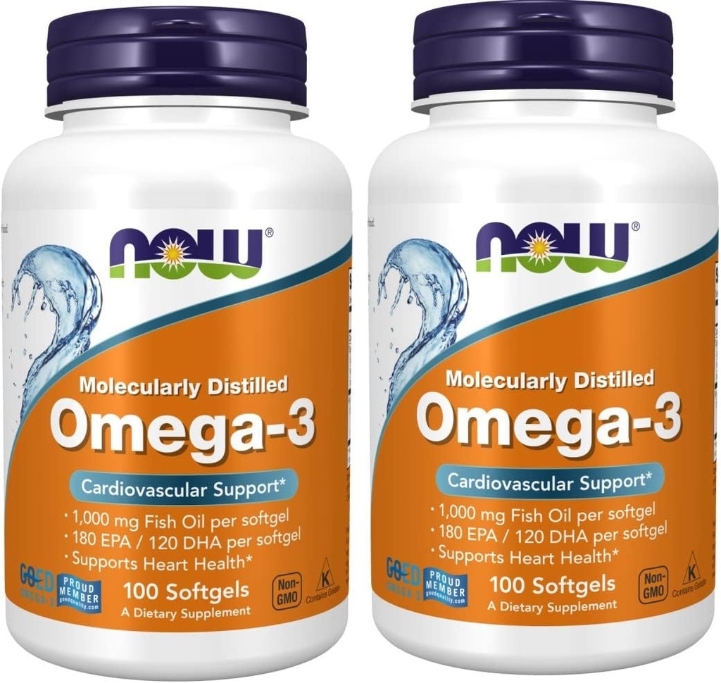 现在 Omega-3 2000mg, 100 计数 (Pack of 2)