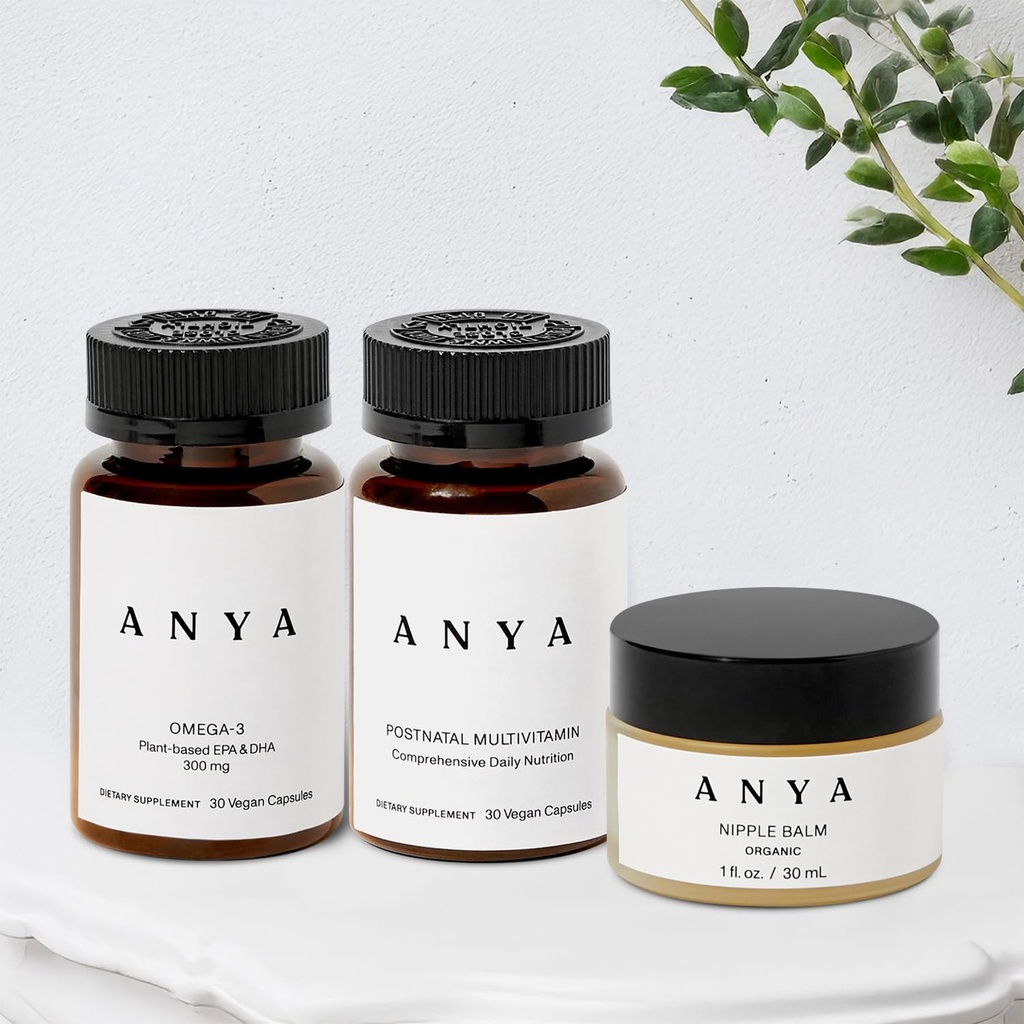ANA 多维他明 + Nipple Balm Bundle 妇女产后必需品,母乳喂养产后补充剂
