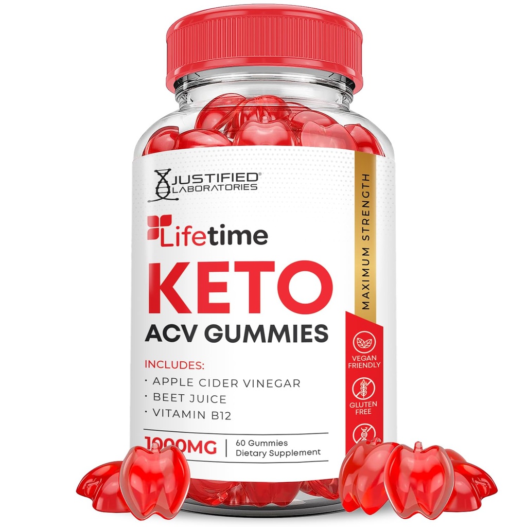 生活时间 Keto ACV Gummys 高级公式 1000MG 生活时间 Keto Gummys 苹果 苹果 苹果 苹果 苹果 醋 配以石榴 甜菜 果汁 粉 B12 Vegan Non GMO 60 Gummys 配以