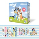 Bluey Kids Bandages, 3 各种大小的 100 CT QQ 类似粘贴的穿戴, 软性粘贴式Bandages for Minor Cuts, Scrapes, and Burns. 伟大的礼物想法和盘托出 Stuffer