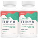 TUDCA 肝脏补充剂 1000 mg-Bile Salts for Liver cleanse Detox-Milk 硝酸tle草本植物 与Fulvic和Humic Acid 混合 肝脏,Digestive Health,120 Vegan Capsules
