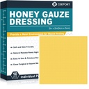 Manuka Honey Gauze 伤口穿戴2"×2",10 Pack Manuka 蜂蜜伤口护理罩,医用级蜂蜜带用于伤者护理,蜂蜜补丁用于从Burns,Abrasions,Cuts和Scalds更快治愈.