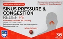 Rite Aid Sinus 压力和摄取不沉滞的救济PE, 10mg - 36片 Nasal Decongestant → Sinus Relief → 过敏药 → 不沉闷药 → 过敏药 → 沉闷药 → 沉闷药 → Sinus 压力救济 → Mucus Relief.