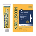 Neosporin + 最大- Strength 三联抗生素药膏加减痛药,双行动急救伤者护理,Pramoxine HCl的无刺公式,Bacitracin Zinc, 1 oz 单管
