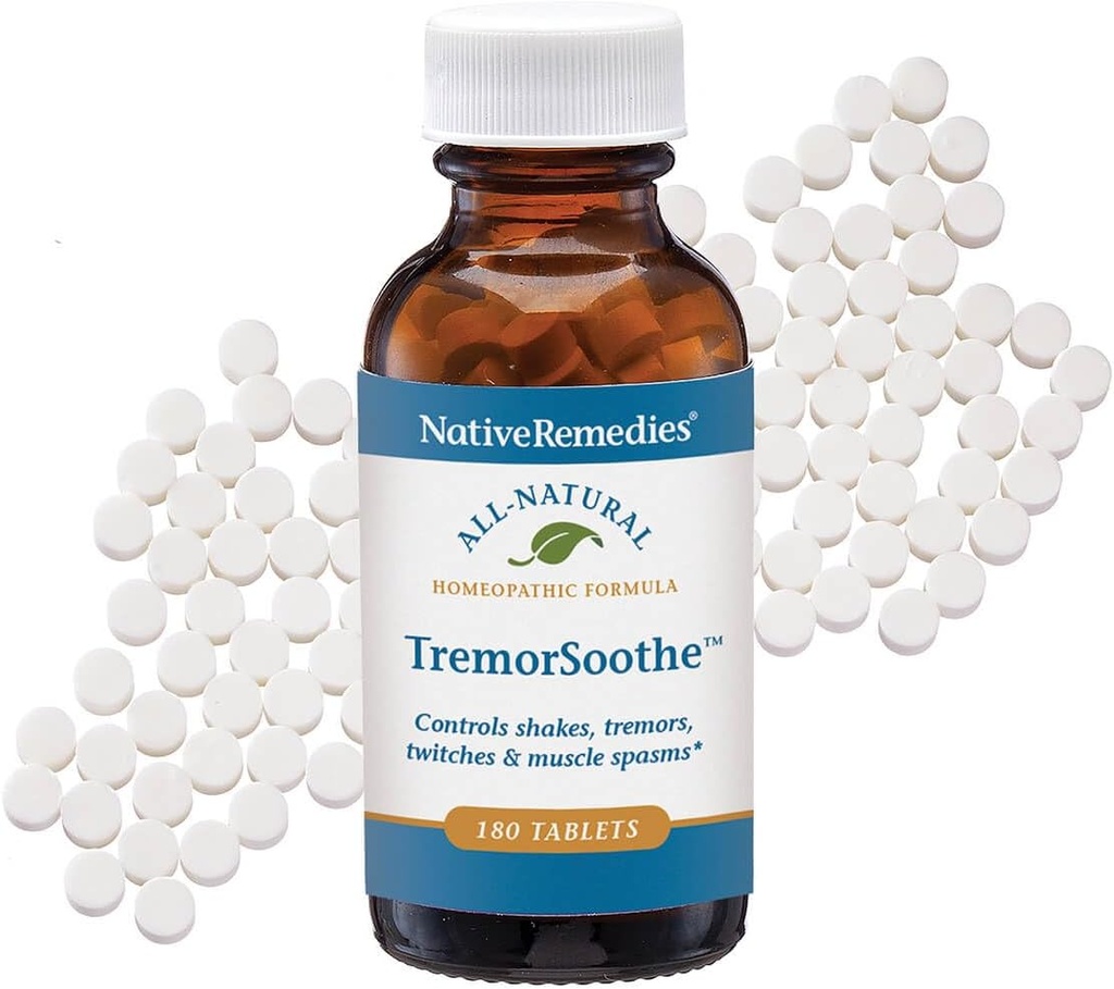 TremorSoothe -- -- 临时控制摇晃、扭矩、肌肉螺旋和扭矩的自然顺势疗法公式 -- -- 180片