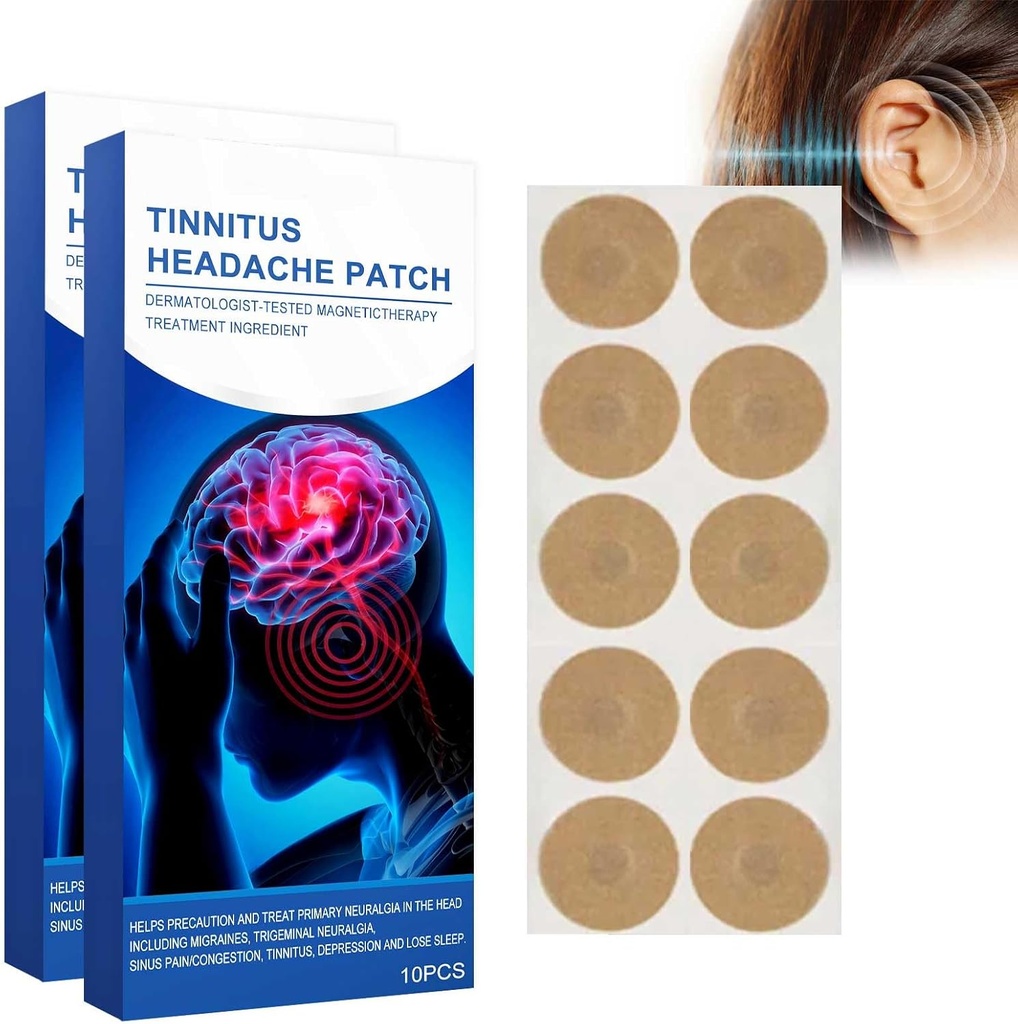 Tinnitus 补丁 20 个人电脑、Tinnitus的耳朵补丁、耳朵补丁、听力弱小、耳痒/无伤大雅的补丁(20PCS)