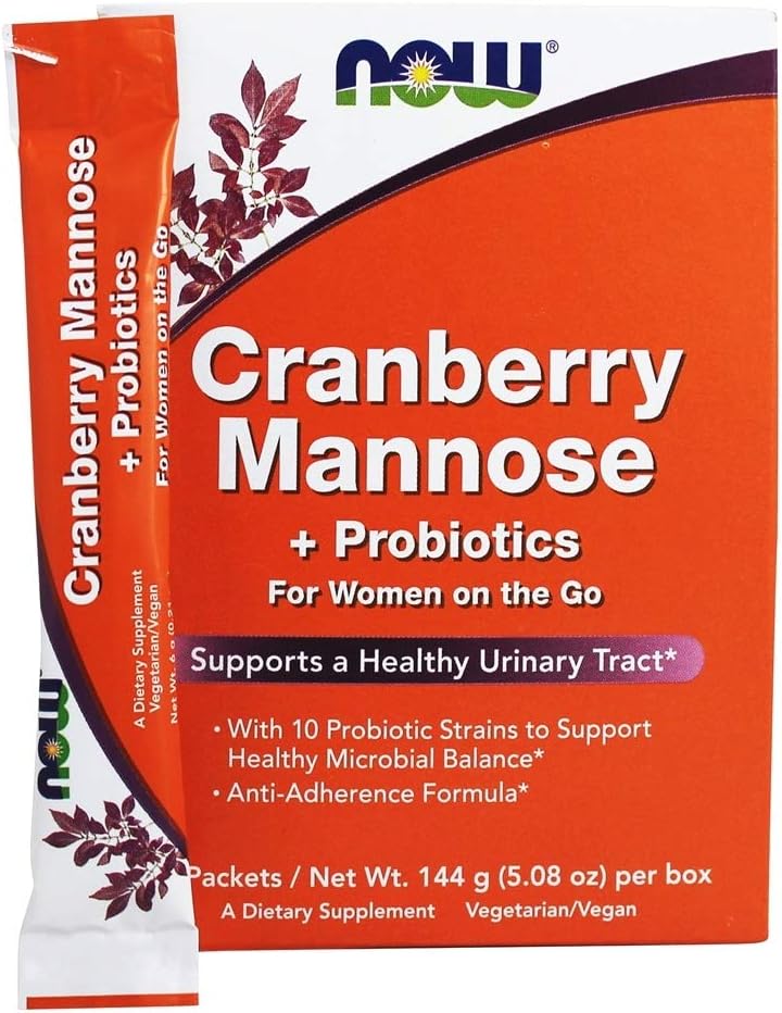 现在食品 曼诺斯 Probiotic Cranberry, 24 CT