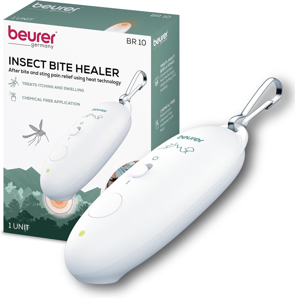 Beurer BR10 带Clip的昆虫咬伤治疗器、可移植的痒及蚊虫和其他常见昆虫的无毒治疗疗效