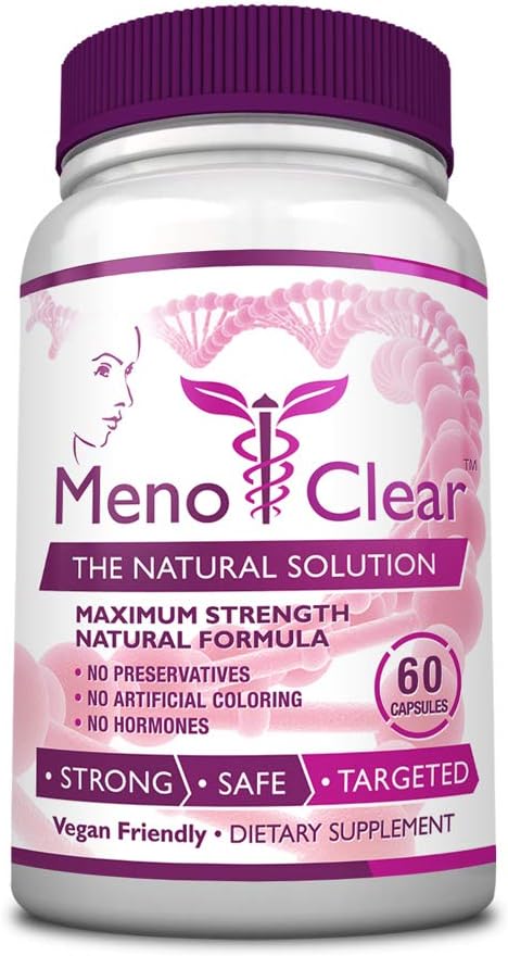 消费者健康 MenoClear Night - 30 Capsules - 更年期护理 - 减少热闪光灯,Mood Swings和刺激性 - Melatonin, Valerian, Hesperidin - 美国制造