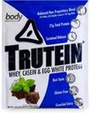 体营养 特鲁特因高蛋白粉:45% Whey,45% Casein,10% Egg White,无葡萄糖,低钠,草药 Whey蛋白粉,Gym补充和早餐摇摆,巧克力薄荷,34g样本