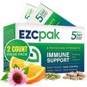 EZC Pak 5-Day磁带免疫辅助剂 - 维生素免疫辅助剂,Echinacea,锌维生素C,成人免疫辅助剂 - 维生素免疫辅助剂(Pack of 2)