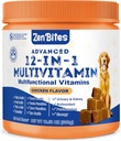 12in-1 狗维生素 & Probiotics 120 Soft Chews - 有机多维胺与Glucosamine for Dogs - 联合支持所有年龄的狗,Sizes, & Breeds, 支持皮肤, Heart,免疫
