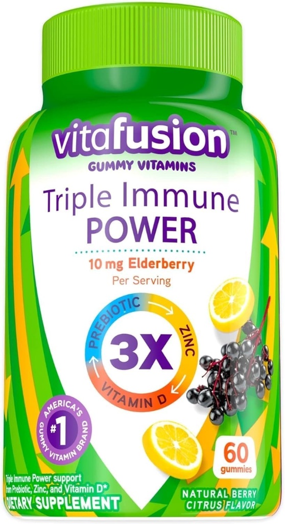 三联液动力 Gummy Vitamins 与维他命兼容,60ct-L8