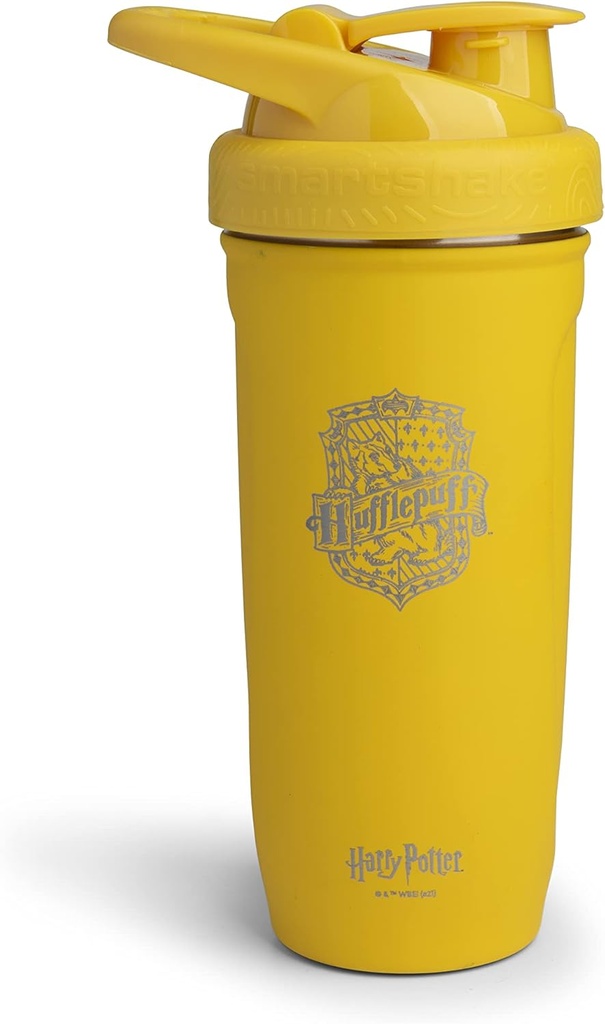 Smartshake Reforce 无锡钢铁 哈利 波特 Hufflepuffs 摇摆瓶(900 ML /30oz) QQ轻重量抵抗运动摇摆瓶配软Lid QQ防漏,BPA自由与DEHP自由