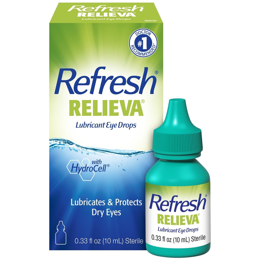 刷新润滑油眼滴 0.33 Fl Oz Sterile, 包装可能变形
