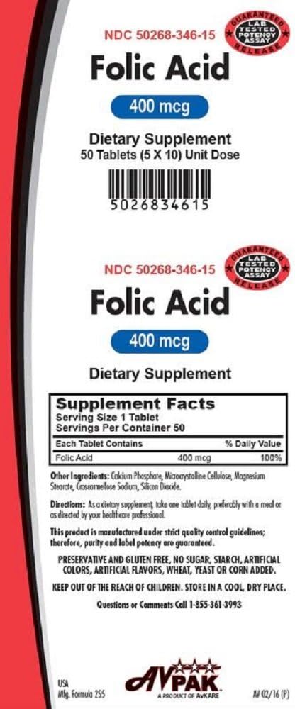 叶酸400MCG、50片
