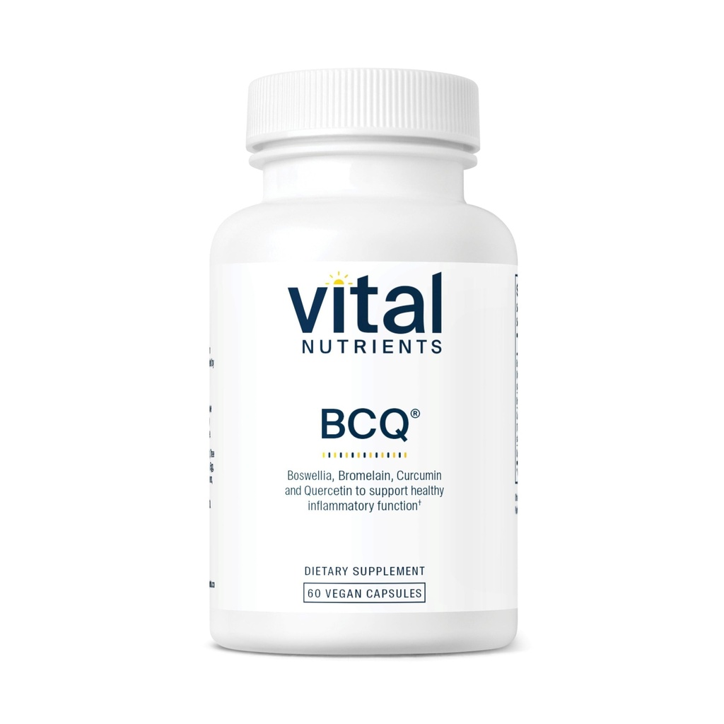 维他命营养素 BCQ | Vegan Boswellia, Bromelain, Curcumin & Quercetin 补充 | 联合支持 | 支持 Sinus & 消化健康 | Gluten, 乳制品, 索伊自由 60 Capsules