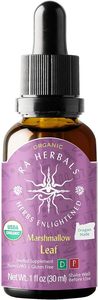 Ra Herbals 有机马什麦洛叶液体提取法 - 自然支持 - 1 fl oz