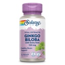 SOLARAY Ginkgo Biloba 与Gotu Kola 的摘录 - Ginko Biloba Capsules 用于脑健康支持 - Vegan,实验室验证,60天保障 - 60名服务员,60名Veg Caps(30名Veg Caps)