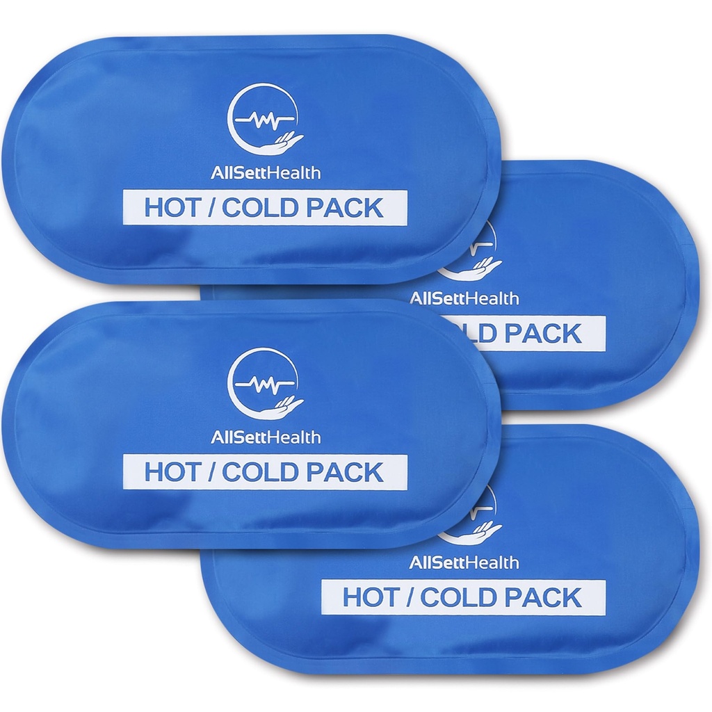 可重复使用的Hot and Cold Gel Ice Packs用于伤害 QQ冷压缩,冰包装,Gel冰包装,冷包装用于伤害 10.5 x 5英寸(4英寸)