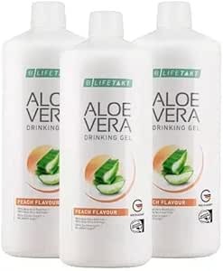 LR Lifetakt Aloe Vera 饮用Gel Peach Flavour 保健 女性男子每天饮用自然治疗器械 3-1 000毫升/33.3 f.oz