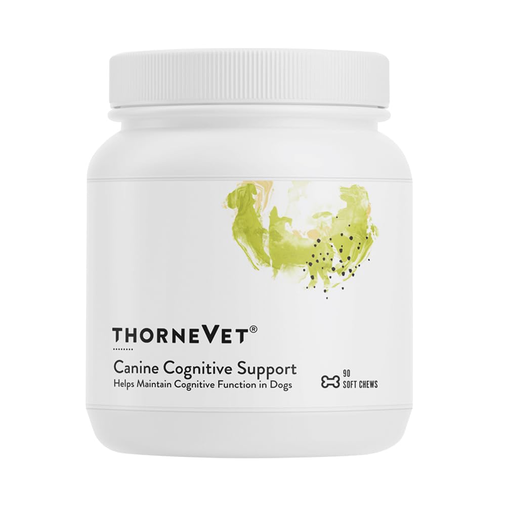 ThorneVet Canine Conceptive Supports Soft Chews for Dogs - 配有B维生素和抗氧化剂的大口味健康补充剂 支持你的老年狗的大脑健康 - 90 Soft Chews