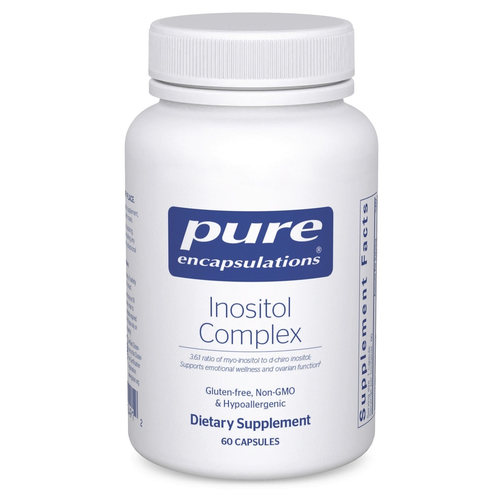 纯封装 Inositol Complex + 支持能源、健康代谢和有机函数的补充 * + 60 Capsules