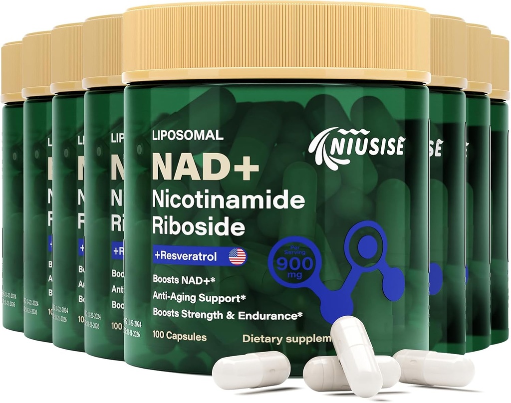 NAD补编,《NAD Nicotinamide Riboside 900 Mg男女》, Liposomal NAD+ 与Nicotinamide Riboside,Resveratrol & Quercetin,能源,Boost NAD+,800 Capsules一起进行补充