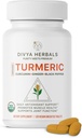有机Turmeric & Ginger + Black Pepper - 100%纯全根,未加工,未加工,真实的 Ayurvedic 混合 - 支持联合健康与豁免 - 120 Vegan Tabs