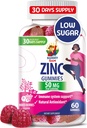 成人用锌(Zinc Gummys) - 成人用锌(Zinc Chewable Gummy) 免疫支持用锌(Zinc Chewable Gummy) - 儿童用天然抗氧化剂非GMO补充剂 成年女性
