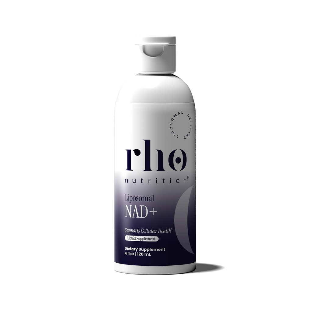 Rho 营养 Liposomal NAD+ – 设计用于帮助支持吸收的液体补充剂 – 主动形式的NAD+ 帮助支持正常细胞健康、健康衰老、能源代谢和总体生命力