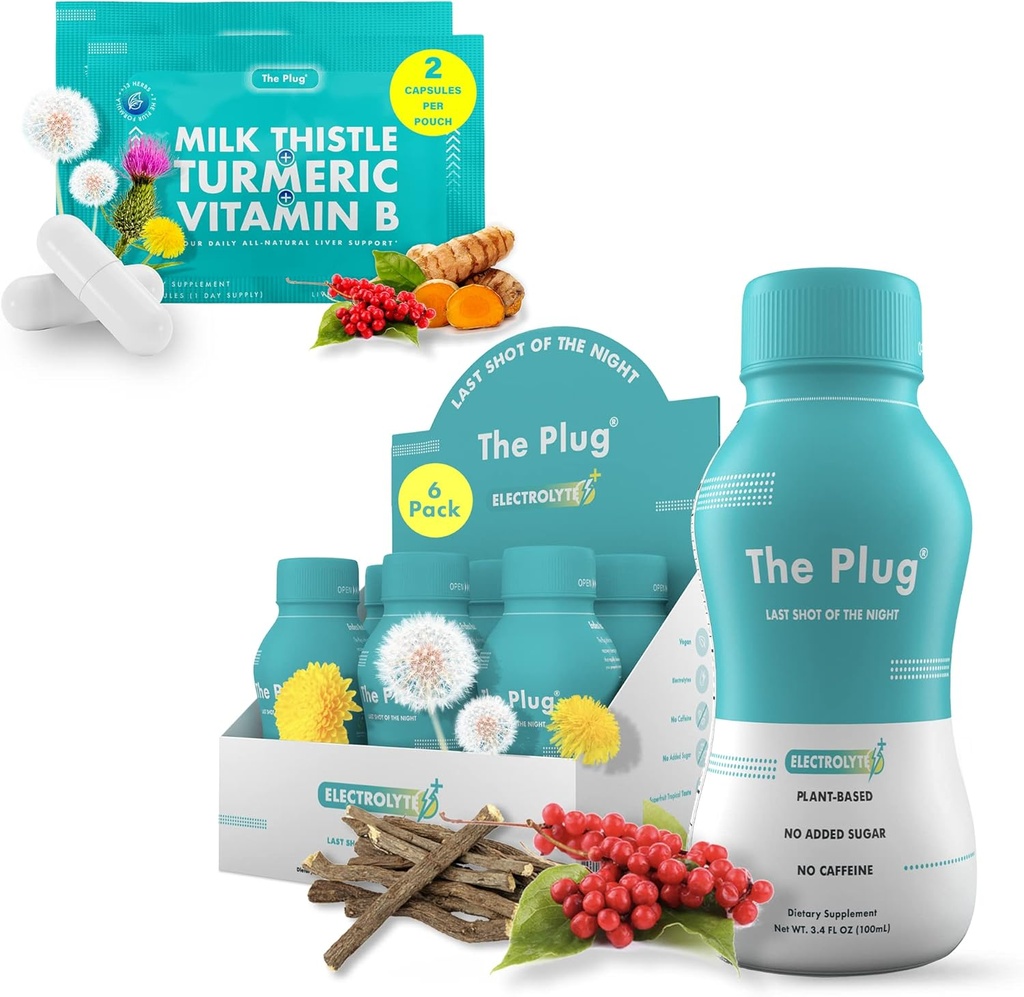 插管Liver Cleanse Detox & Reference Bundle - 补充药丸和回收饮料( 6 Pack)