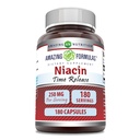神奇的配方 Niacin(维生素B3) 250 mg 180 capsules Supplement QQ Non-GMO QQ Gluten Free QQQ 在美国制造