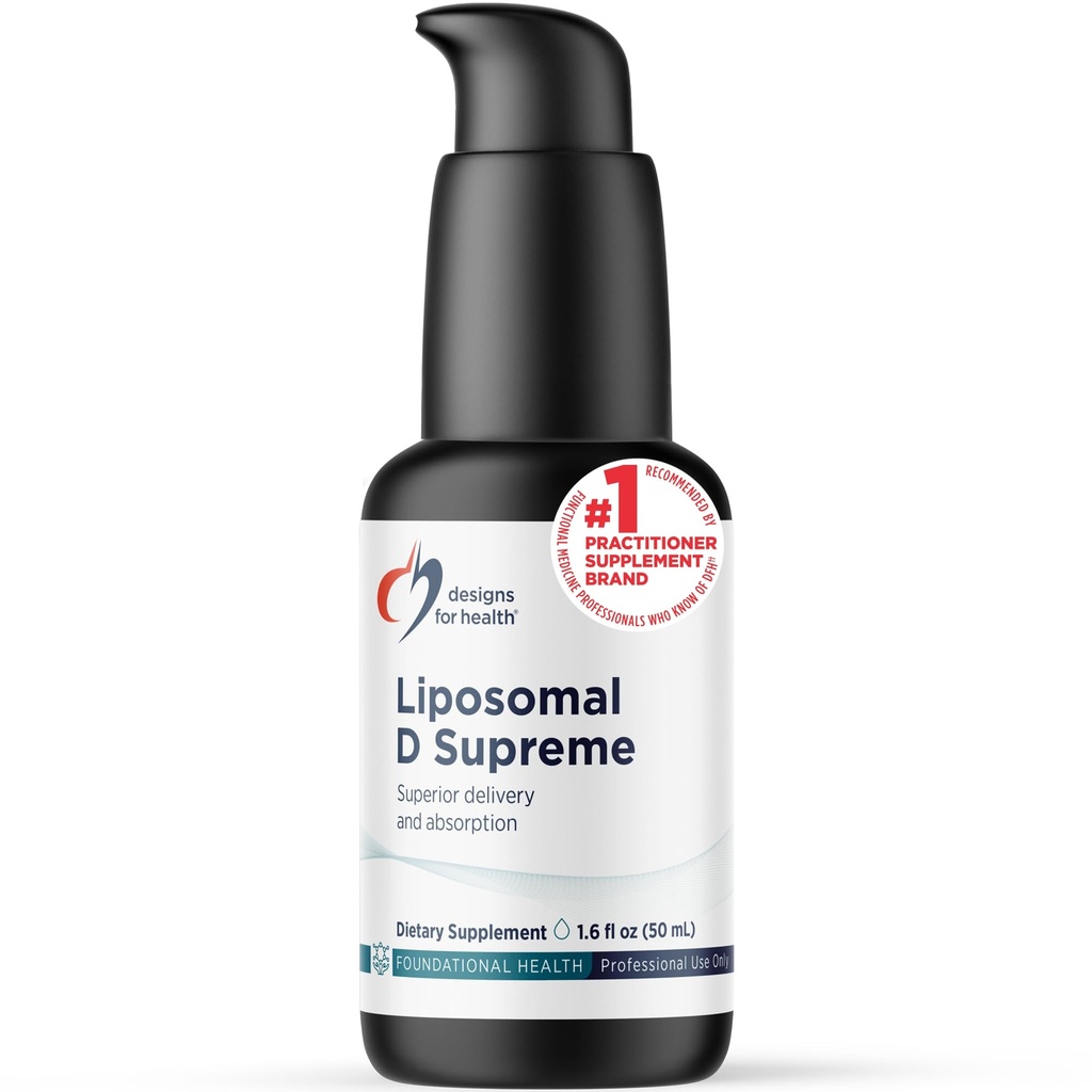 Liposomal D 最高维生素D液体的设计 - 2500 IU 维生素D3 + 维生素K(K1 + K2) - Liposomes 用于高级吸收 - 非GMO 补充(100 services / 1.7oz)