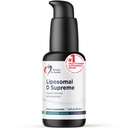 Liposomal D 最高维生素D液体的设计 - 2500 IU 维生素D3 + 维生素K(K1 + K2) - Liposomes 用于高级吸收 - 非GMO 补充(100 services / 1.7oz)