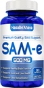 SAM-E 补编 500mg → 易吸收 S-Adenosyl-L-Methionine SAM-e 500mg 用于 Bone 和 Mood 支持补编 → 在美国非GMO和Gluten Free(90天供应)中制作