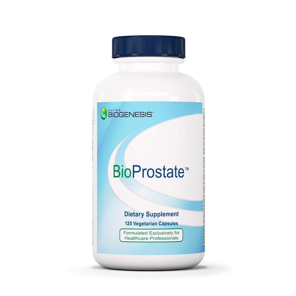 Nutra BioGenesis BioProstate - Saw Palmetto for Men, 前列腺健康补充剂为Men, Urination 流量支持 南瓜种子, Nettle & Pygeum - 120 Vegan Capsules