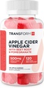 TransformHQ 苹果苹果苹果酒 葡萄酒 Gummys (120 services, 500 mg per service) - Gluten Free, N-GMO