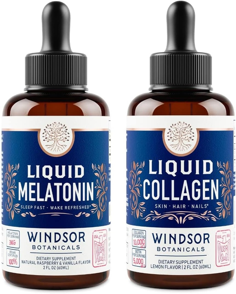 WINDSOR BOTANICALS 梅拉图宁和柯拉根液态休养和修复