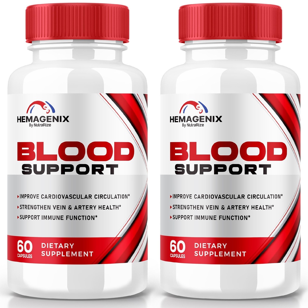 (2 Pack) Hemagenix Capsules, Hemagenix 高级血液支持公式,所有维持健康水平的自然补充,总体健康的额外强药,官方评论(120 Capsules)