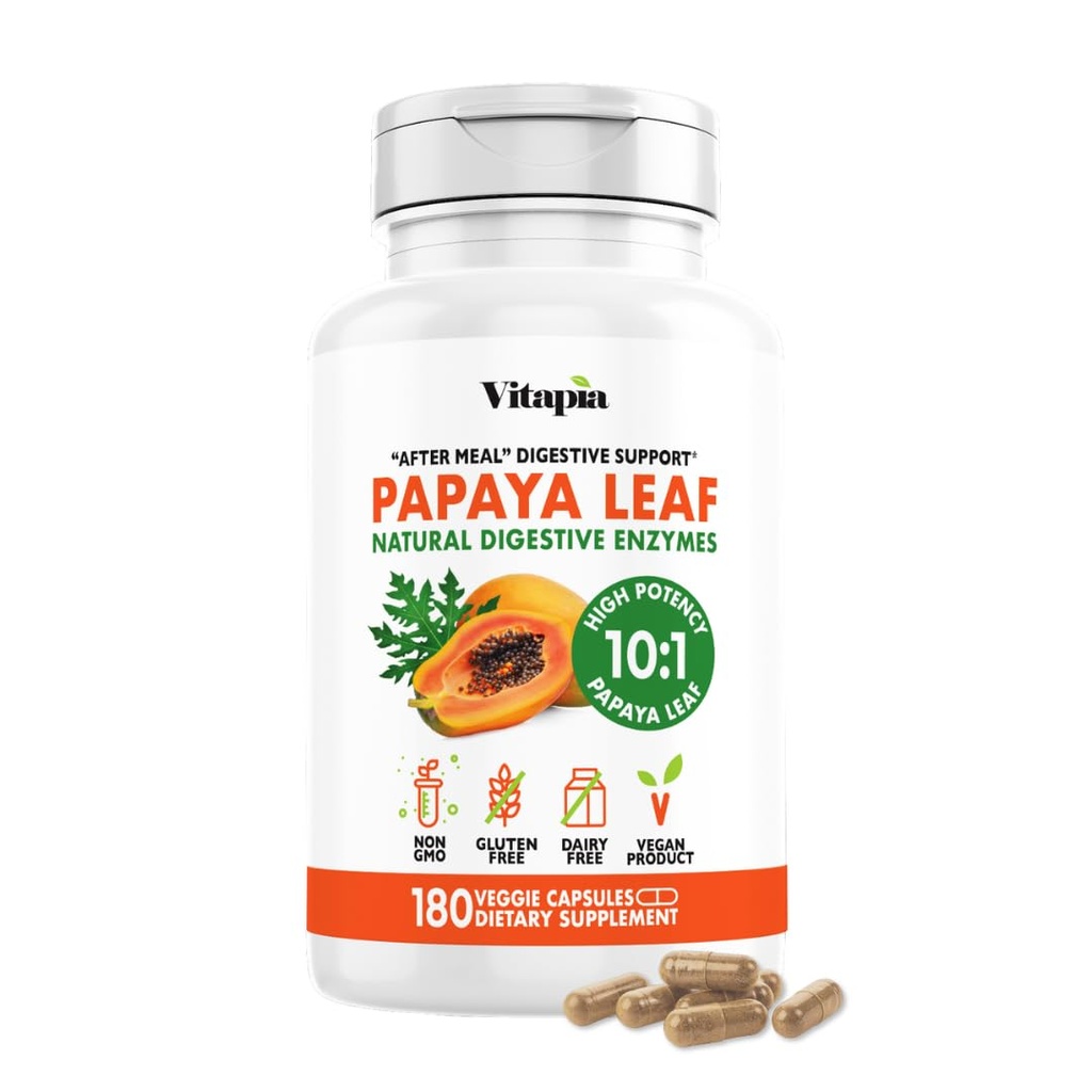 Papaya 水果酶用于文摘、布洛特救济、对男女的免疫支持 -- -- 1 500mg 有机木瓜粉