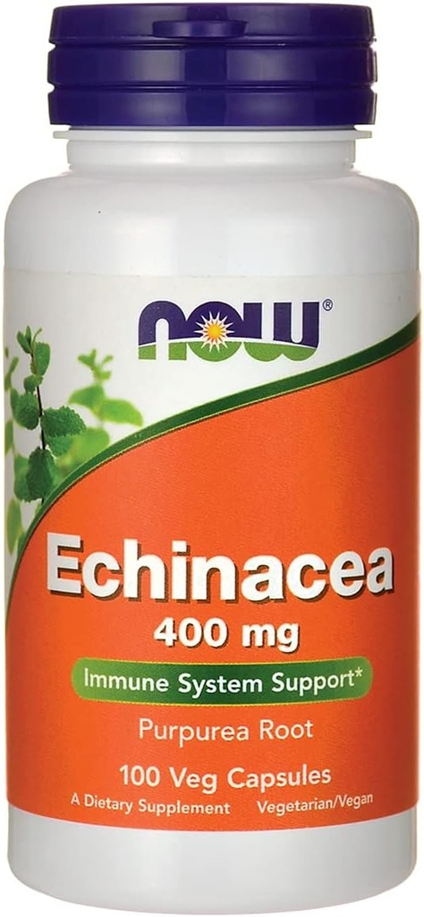 现在食品 Echinacea 根 Purpurea 400 mg 100 Caps