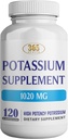 365 健康钾 补充 1020 mg → 碳酸钾 → Non-GMO → Gluten Free → 制造于美国 → 120 植物胶囊