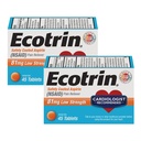 Ecotrin 低强度安全皮草, NSAID 81mg, 45 count(2 Pack)