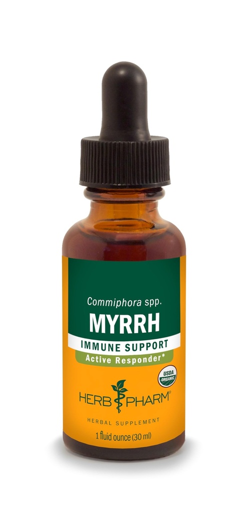 用于免疫系统支持的Herb Pharm Myrrh液体提取器 - 1 Ounce (DMYRR01)